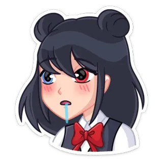 🤤 Anime, Fille, Triste, Mignon, Dessin animé, Larmoyant telegram sticker