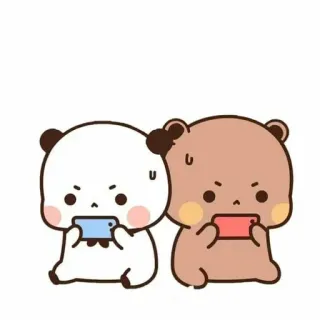 🐻 熊, 熊猫, 可爱, 游戏, 卡通, 卡哇伊 telegram sticker