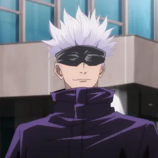 🤍 Satoru Gojo Jujutsu Kaisen anime, gojo, satoru, jujutsu kaisen, character telegram sticker