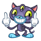 Psy Cat @TgEmojis telegram emojis 🖕