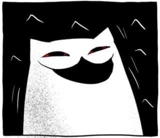 🔴 cat, meme, animal, pet, funny, silly, comic telegram sticker