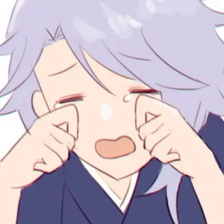 😭 pleurer, triste, animé, larmes, émotionnel, contrarié, dessin animé telegram sticker