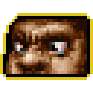 😠 pixel art, face, eyes telegram sticker