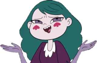 😅 Eclipsa Butterfly Star vs. the Forces of Evil cartoon, character, magic, animated telegram sticker