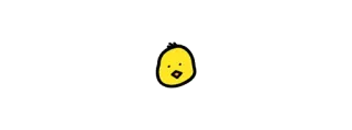 🐤 鶏, 黄色, 鳥, 漫画, 可愛い, 動物, 絵文字 telegram sticker