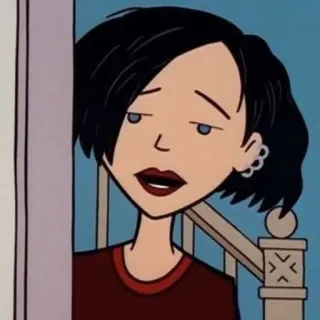 🌟 Daria Morgendorffer Daria daria, cartoon, tv show, sarcastic, 90s, mtv telegram sticker