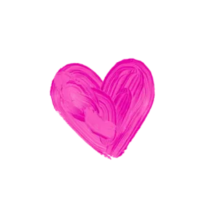 ❤️ cœur, amour, rose, coup de pinceau, saint valentin, affection telegram sticker