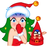 Santa Girl @TgEmodziBot telegram emojis ๐คฉ