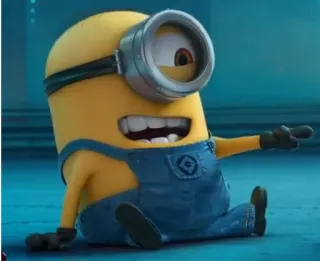😂 Minion Despicable Me minion, despicable me, cartoon, funny, character, yellow telegram sticker