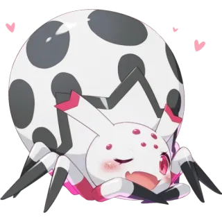 😜 spider, anime, cute, monster girl, kawaii telegram sticker