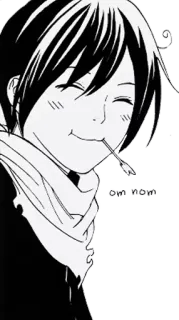 😚 Yato Noragami Yato, Noragami, Anime, Manga, Nhân vật, Thần telegram sticker