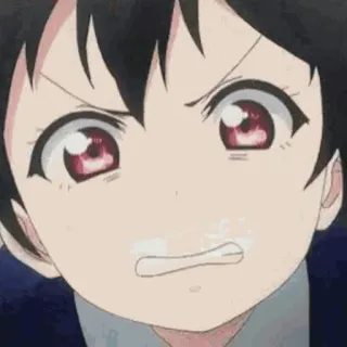🎈 Anime, wütend, Mädchen, Cartoon telegram sticker