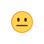 😐 emoji, expressionless, face, neutral telegram sticker