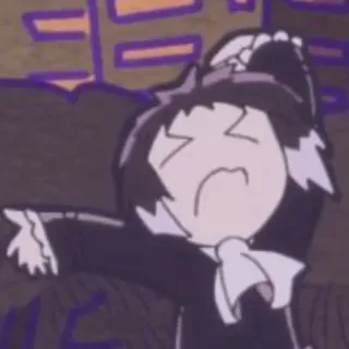 🧋 Anime, Dibujos animados, Señalando, Enojado telegram sticker