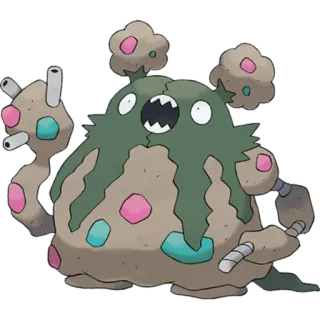 🐉 Garbodor Pokemon pokemon, garbodor, monster, trash telegram sticker