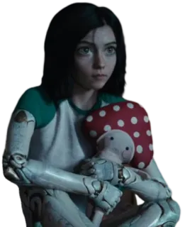 ☺️ Alita Alita: Battle Angel Alita, Battle Angel, Ciborgue, Mangá, Anime, Ficção Científica, Robô whatsapp sticker