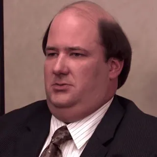 😑 Kevin Malone The Office Kevin Malone, The Office, sitcom, TV show, comedy, NBC telegram sticker
