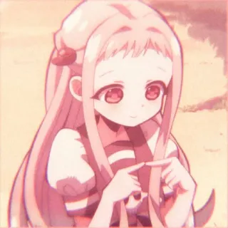 🐇 Nene Yashiro Toilet-bound Hanako-kun Anime, Fille, Manga, Rose, Étudiante telegram sticker