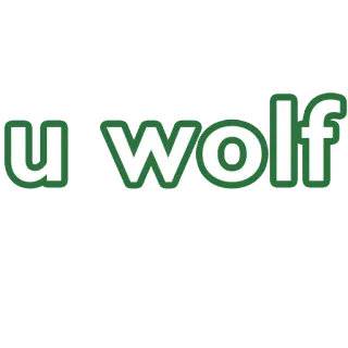 🐺 u wolf serigala, U serigala, binatang, hijau telegram sticker