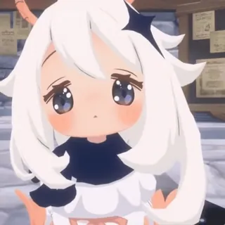 🥰 Paimon Genshin Impact Anime, Chibi, Mignon, Jeu vidéo, Genshin Impact, Paimon, Mascotte telegram sticker