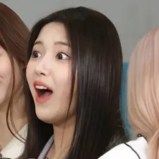 🦔 mujer, kpop, ídolo, impactado, sorprendido telegram sticker
