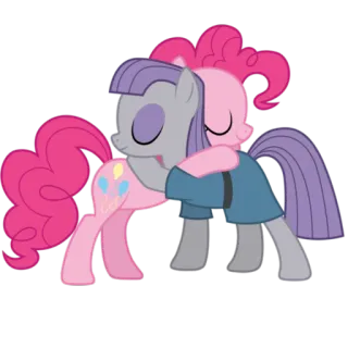 😰 Pinkie Pie My Little Pony Мультфильм, Дружба, Пони, Милый, Объятие, Анимированный telegram sticker