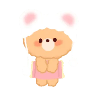 Brownie Bear @Mycute_stickers whatsapp stickers
