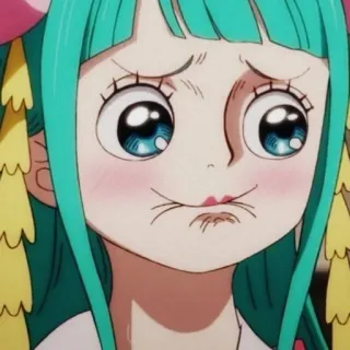 🥺 Komurasaki One Piece Anime, Kreskówka, Komurasaki, One Piece, Słodkie, Śmieszne telegram sticker