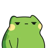 😑 katak, kartun, hewan, hijau, imut, stiker whatsapp sticker