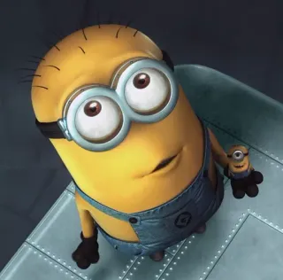 😊 Minion Despicable Me minion, despicable me, cartoon, animated character, funny, cute telegram sticker