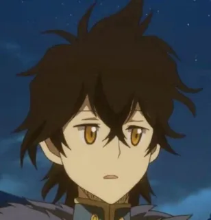 🖤 Yuno Black Clover アニメ, ブラッククローバー, ユノ, キャラクター, 魔法 telegram sticker
