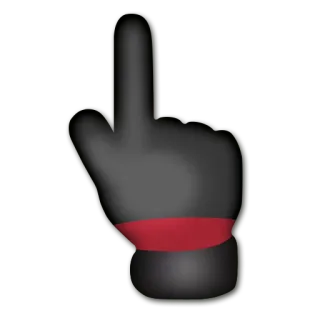 👆 middle finger, offensive, gesture, insult telegram sticker