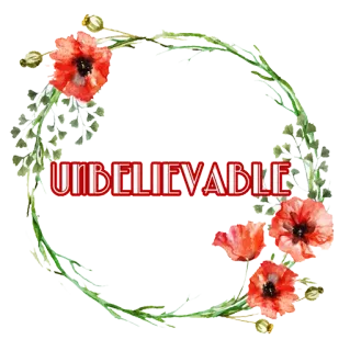 😮 UNBELIEVABLE bunga, berbunga, karangan bunga, luar biasa, teks, merah telegram sticker