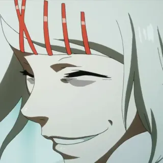 😆 Juuzou Suzuya Tokyo Ghoul 动漫, 漫画, 东京喰种, 铃屋什造, 角色, 白发, 微笑 telegram sticker