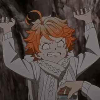 ⛓ Emma The Promised Neverland Anime, Personaje, Miedo, Escape, The Promised Neverland, Emma telegram sticker