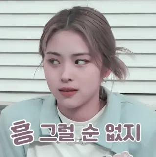 🍓 흥 그럴 순 없지 韩语, 女人, 表情, 人, 亚洲, 女孩 telegram sticker