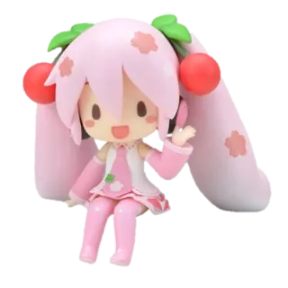 🌸 Hatsune Miku Anime, Chibi, Kawaii, Hatsune Miku, Vocaloid, Rosa telegram sticker