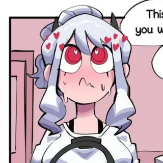 😖 This you when helltaker, anime, hài hước, meme telegram sticker