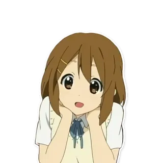 🙂 Yui Hirasawa K-On! Anime, Mädchen, Süß, Yui, Hirasawa telegram sticker