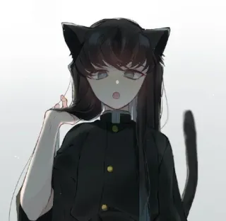 ☁️ Anime, Kattenoren, Kawaii, Manga, Schattig, Kat whatsapp sticker