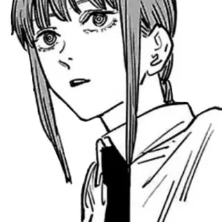 😟 Makima Chainsaw Man anime, manga, makima, chainsaw man telegram sticker