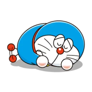 😔 Doraemon doraemon, dibujos animados, anime, durmiendo telegram sticker