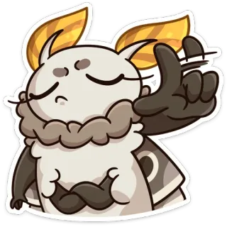 🤚 falena, cartone animato, sticker, antro, animale, personaggio telegram sticker