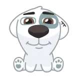 😈 anjing, anak anjing, hewan, imut, stiker whatsapp sticker