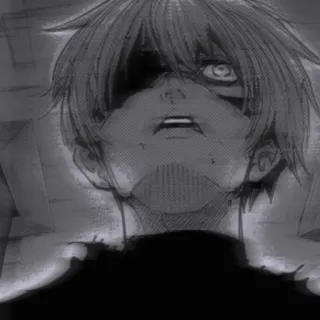 🖤 Ken Kaneki Tokyo Ghoul anime, ghoul, manga, dark, ken kaneki whatsapp sticker