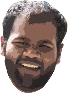 😂 man, portrait, face, person, head, smile telegram sticker