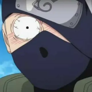 ⚡️ Kakashi Naruto anime, kakashi, naruto, ninja, character, funny telegram sticker