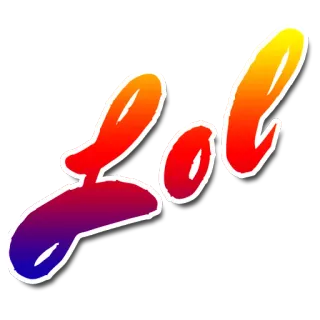 😂 lol lol, teks, bahasa gaul internet, ekspresi, humor, tertawa whatsapp sticker