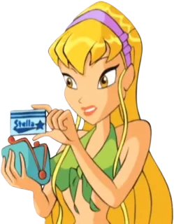 💳 Stella Winx Club desenho animado, fada, anime, magia telegram sticker