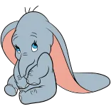 🤷‍♀️ Dumbo Dumbo, Disney, éléphant, mignon, dessin animé, animé telegram sticker